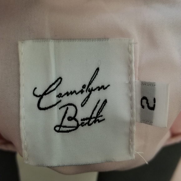 Camilyn Beth pink pleated hem stripe dress - Picture 4 of 7